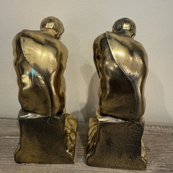 Gold Thinker Bookends - Picture 5 of 8
